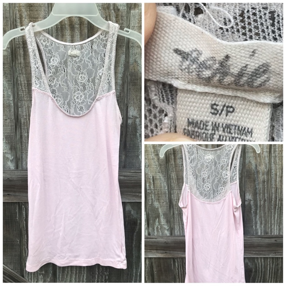 Aerie small tanktop with lace